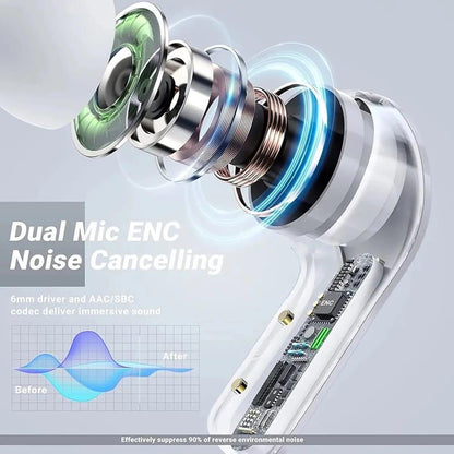 Wireless Bluetooth Earbuds with Smart Touch Screen Case